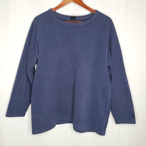 Mountain Hardware Fleece Pullover Sweater 14 Womens Sweatshirt  Blue Polartec - Picture 1 of 6